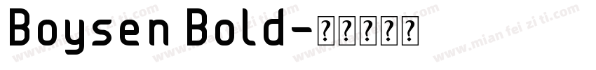 Boysen Bold字体转换